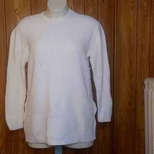 NWT White Pacsun Sweater With Zippers Size Large